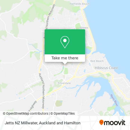 Jetts NZ Millwater map