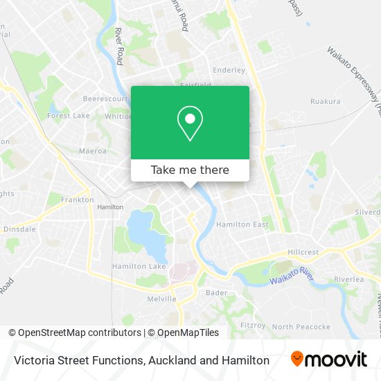 Victoria Street Functions map