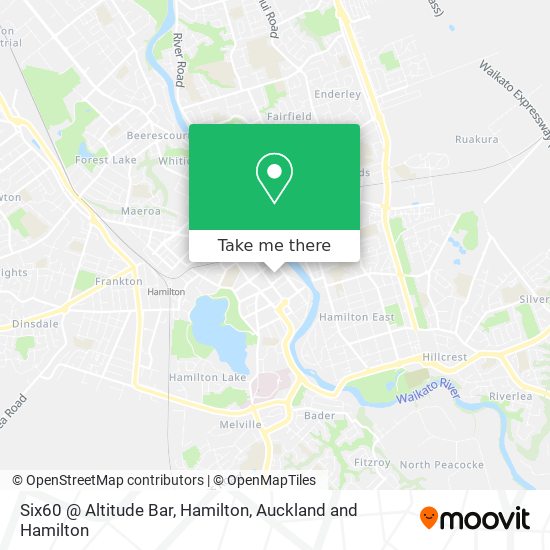 Six60 @ Altitude Bar, Hamilton map