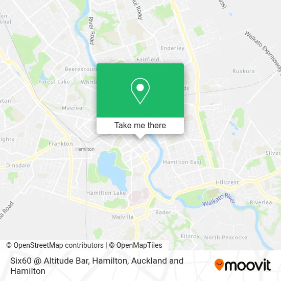 Six60 @ Altitude Bar, Hamilton map