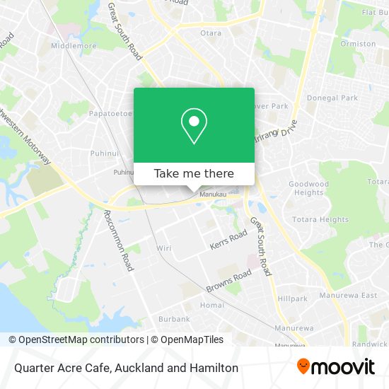 Quarter Acre Cafe map
