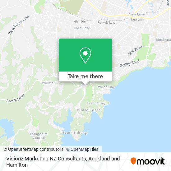 Visionz Marketing NZ Consultants map