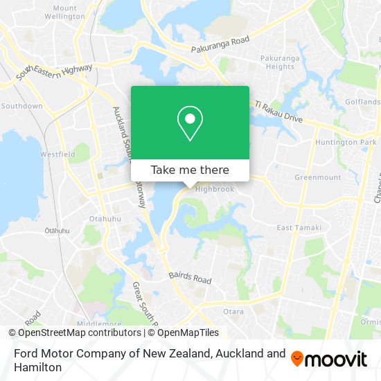 Ford Motor Company of New Zealand地图