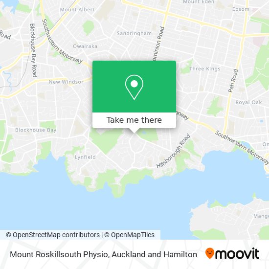 Mount Roskillsouth Physio map