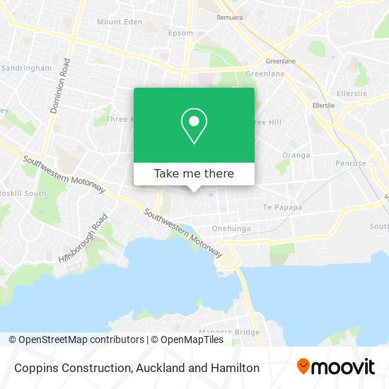 Coppins Construction map