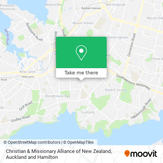 Christian & Missionary Alliance of New Zealand map