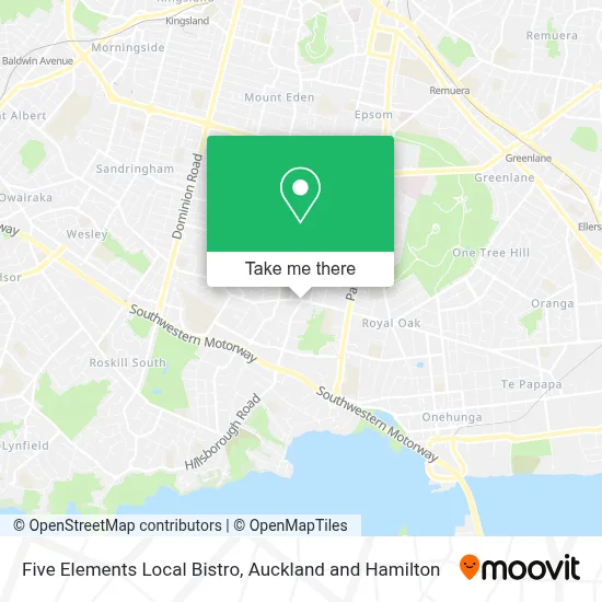 Five Elements Local Bistro map