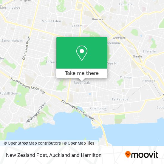 New Zealand Post map