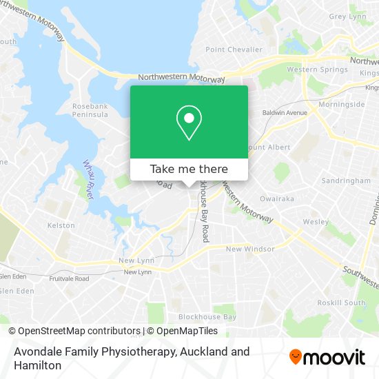 Avondale Family Physiotherapy map