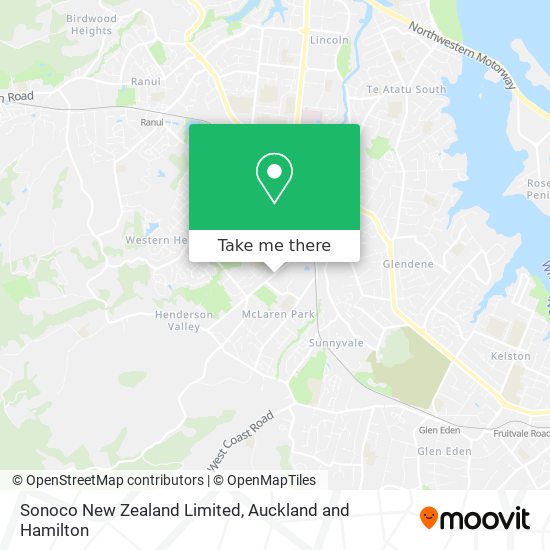 Sonoco New Zealand Limited map