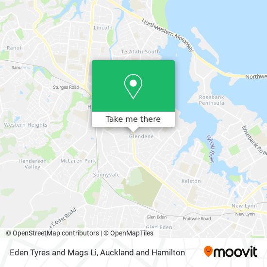 Eden Tyres and Mags Li map