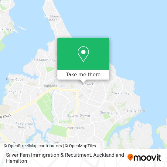 Silver Fern Immigration & Recuitment map