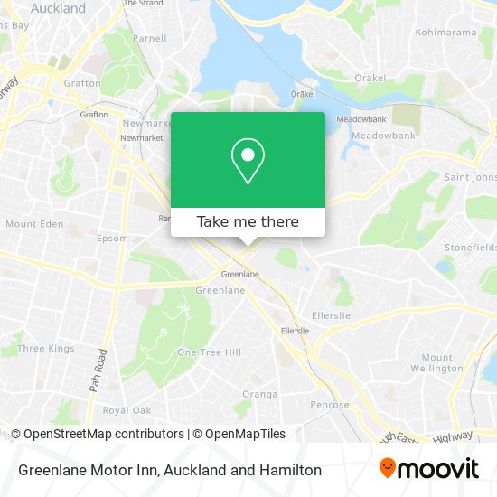 Greenlane Motor Inn map