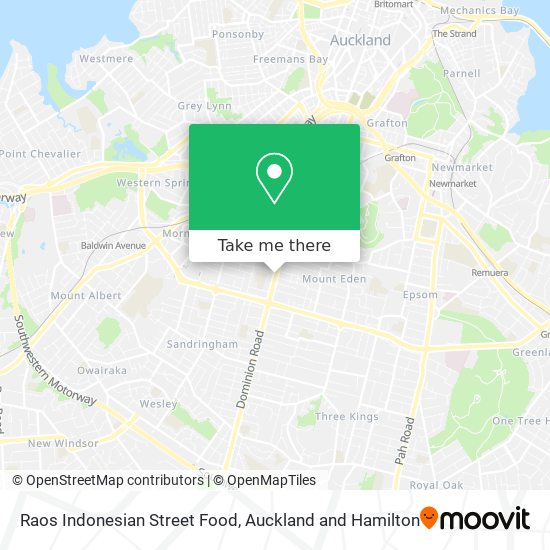 Raos Indonesian Street Food map