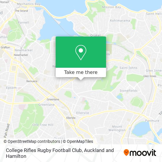 College Rifles Rugby Football Club map