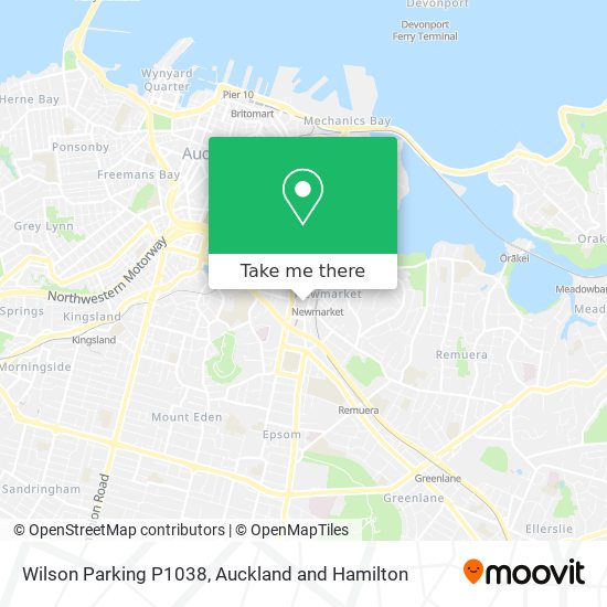 Wilson Parking P1038 map