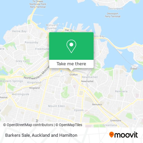 Barkers Sale map