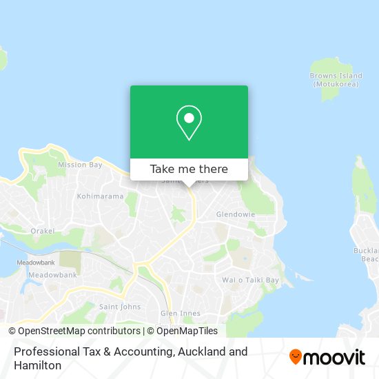 Professional Tax & Accounting map