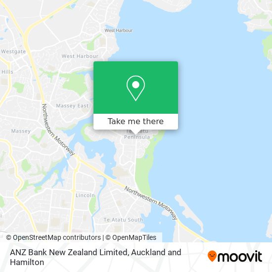 ANZ Bank New Zealand Limited map