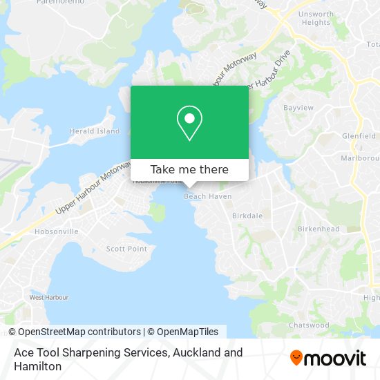 Ace Tool Sharpening Services map