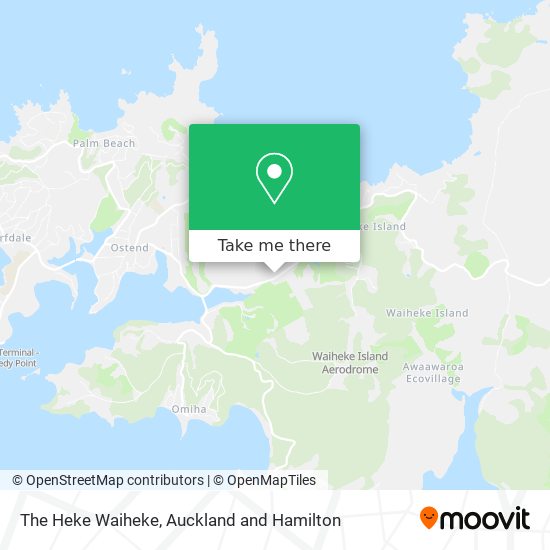 The Heke Waiheke map