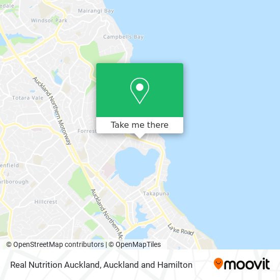 Real Nutrition Auckland map