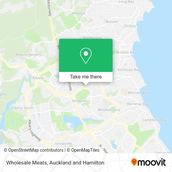 Wholesale Meats map