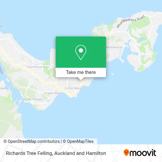 Richards Tree Felling map