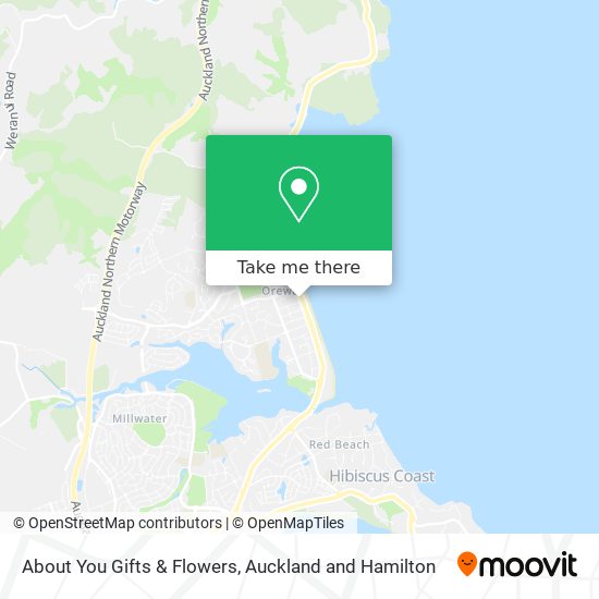 About You Gifts & Flowers map