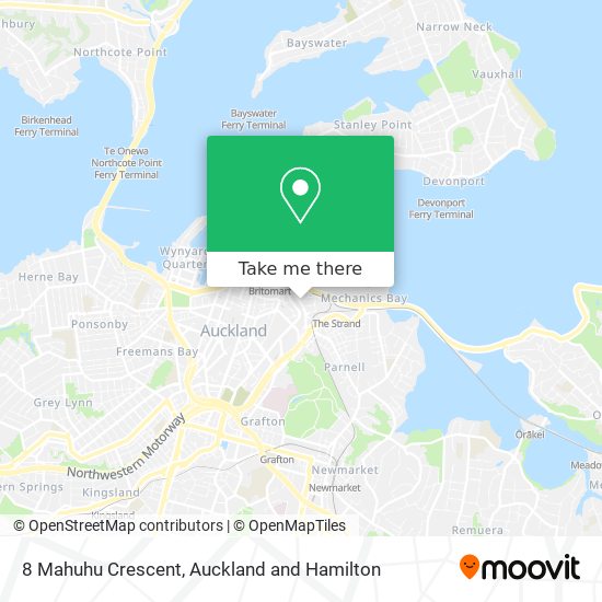 8 Mahuhu Crescent地图