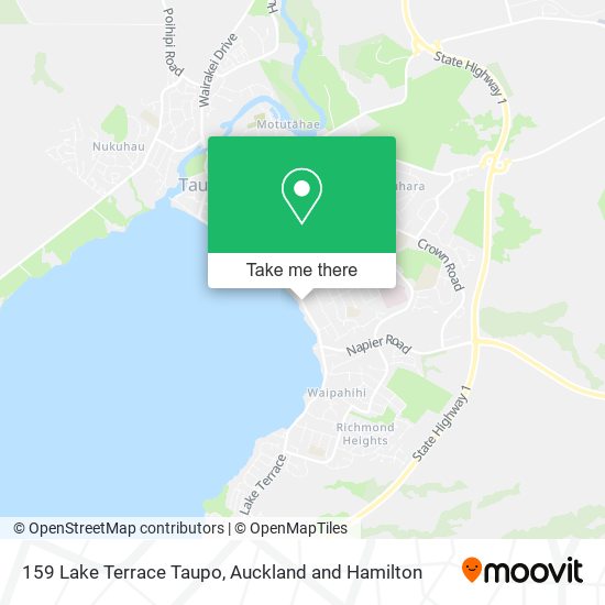 159 Lake Terrace Taupo map