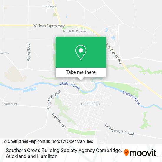 Southern Cross Building Society Agency Cambridge map