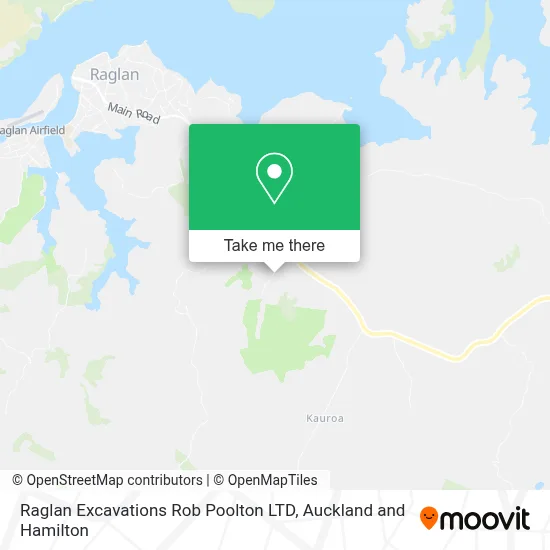 Raglan Excavations Rob Poolton LTD map