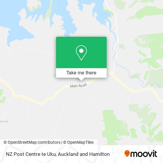 NZ Post Centre te Uku map