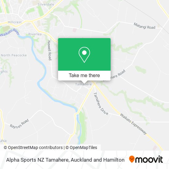 Alpha Sports NZ Tamahere map