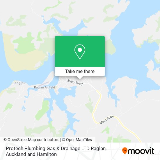 Protech Plumbing Gas & Drainage LTD Raglan map