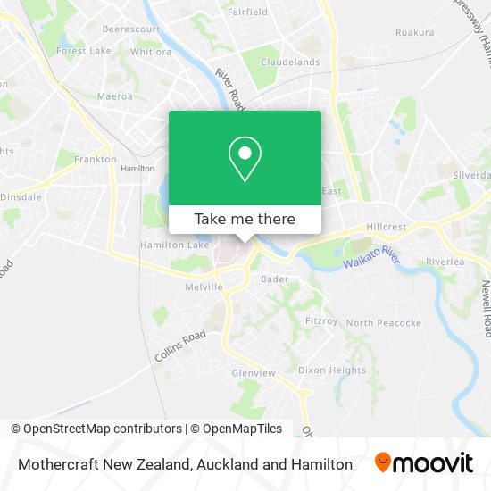 Mothercraft New Zealand map