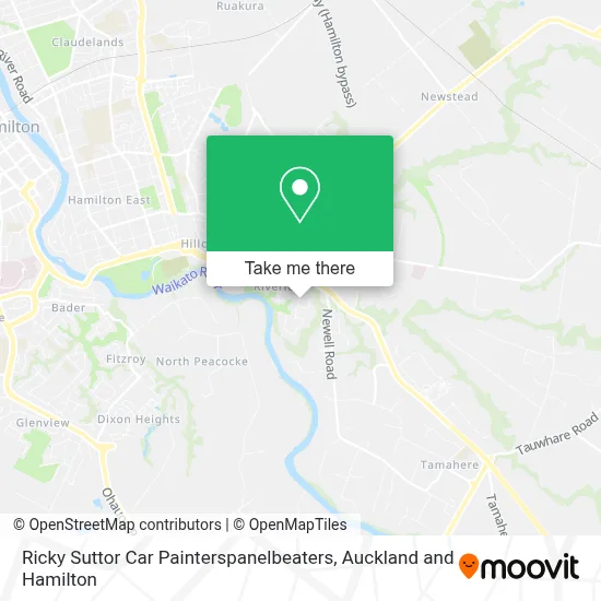 Ricky Suttor Car Painterspanelbeaters map