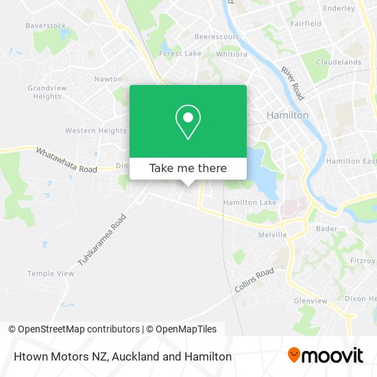 Htown Motors NZ map