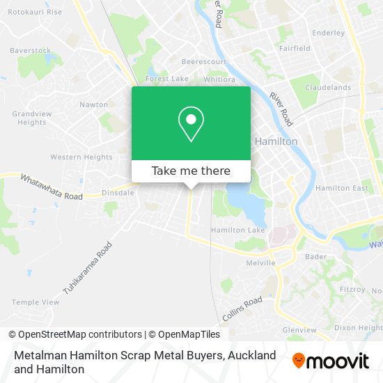 Metalman Hamilton Scrap Metal Buyers map