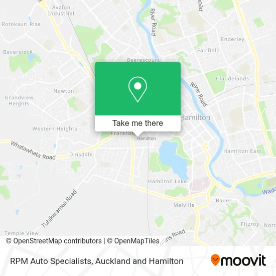 RPM Auto Specialists map