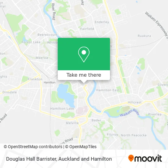 Douglas Hall Barrister map
