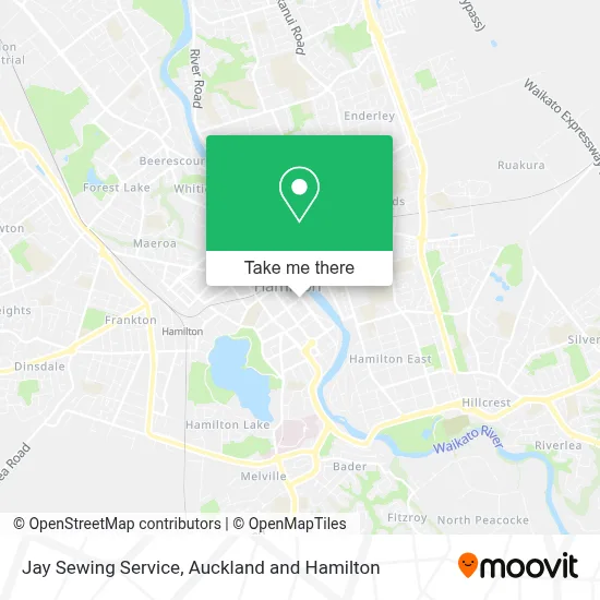 Jay Sewing Service map