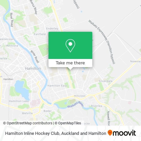 Hamilton Inline Hockey Club map