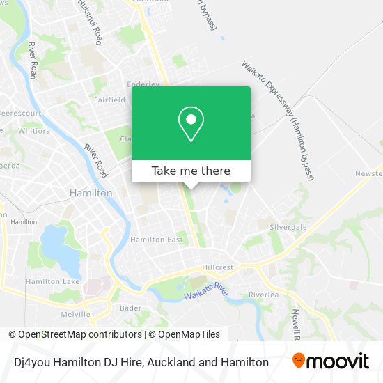 Dj4you Hamilton DJ Hire map