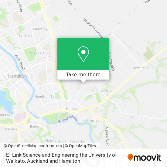 Ef Link Science and Engineering the University of Waikato map