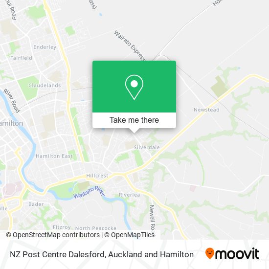 NZ Post Centre Dalesford map