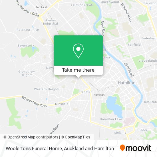 Woolertons Funeral Home map