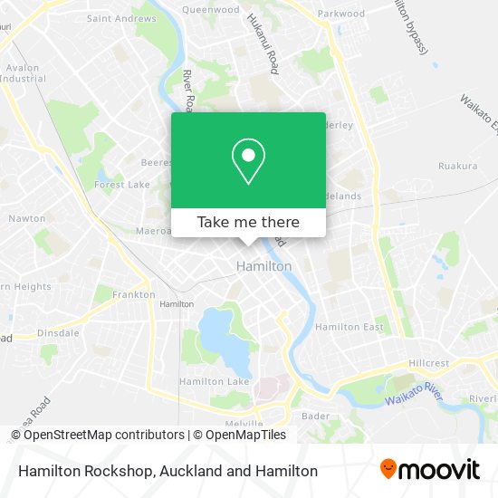 Hamilton Rockshop map