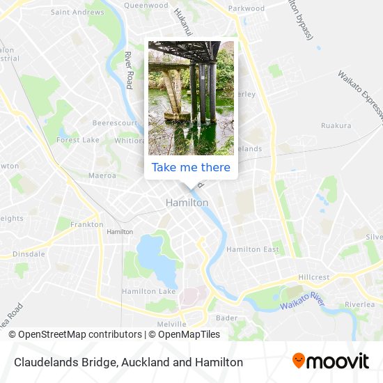 Claudelands Bridge map